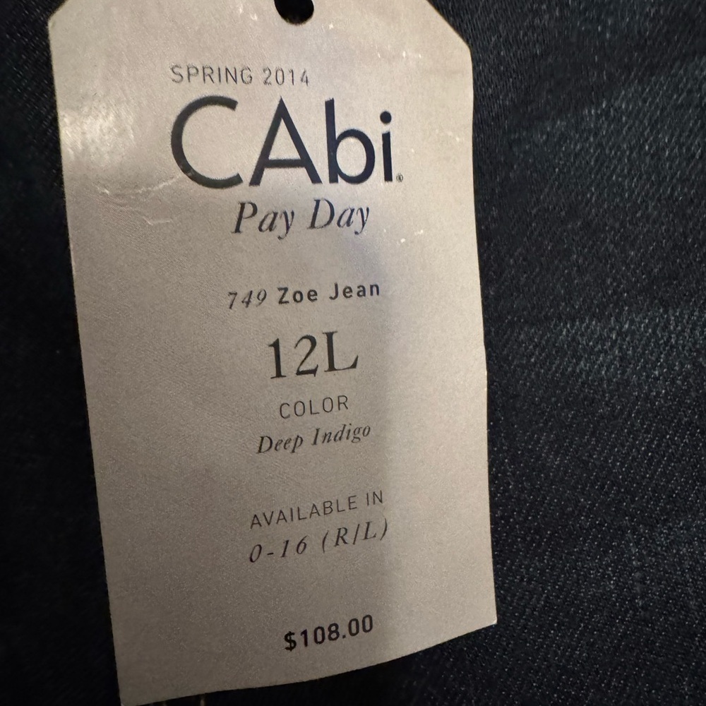 CAbi Pay Day Zoe #749 Jeans 12L -NWT - Picture 3 of 5
